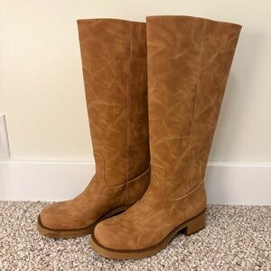 Steve Madden Millena Riggs Suede Tall Boots ~ Sz 9